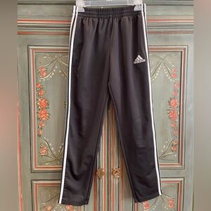 adidas Black Sweatpants with White Stripes